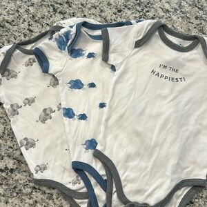 Happiest Baby 100% Organic Cotton Short sleeve Bodysuits